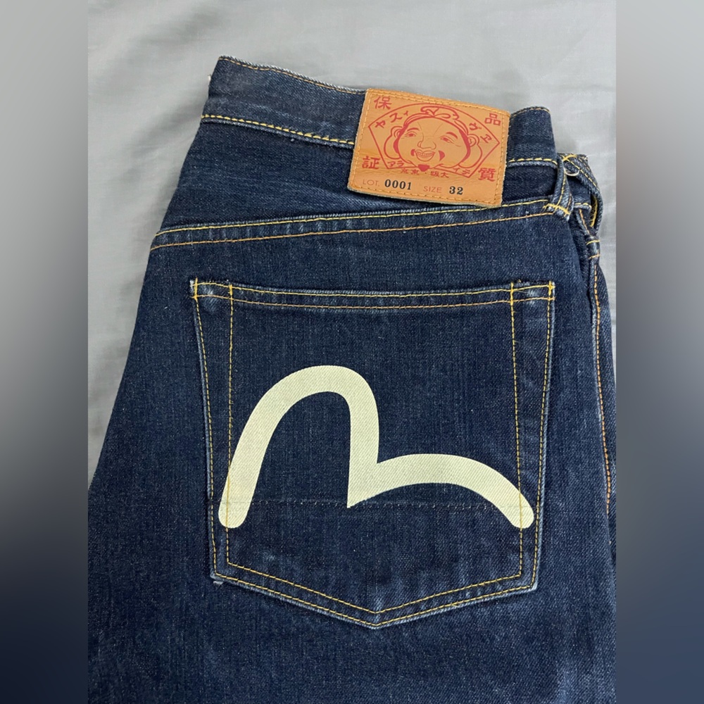 32W 29L Evisu selvedge denim Jeans with White Seagulls
